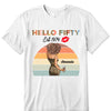 Customized Hello Fitty Shirt, Custom Birthday Shirt, Stepping into 50 Like a Boss, 50th birthday shirt Ideas, 50th Birthday Shirts, 50th Birthday Shirt Ideas For Her