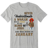 Never Underestimate A Woman Who Is Covered By The Blood Of Jesus And Was Born In Shirt, Birthday Month Shirt, Custom Month of Women Birthday Shirt, 50th birthday shirt