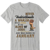 Never Underestimate A Woman Who Is Covered By The Blood Of Jesus And Was Born In Shirt, Birthday Month Shirt, Custom Month of Women Birthday Shirt, 50th birthday shirt
