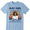 Personalized I'm Living My Best Life Shirt, I Ain't Goin Back and Forth With You Shirt,  Birthday Month Shirt, Custom Month of Women Birthday Shirt, Custom Photos birthday shirt