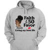 Customized Birthday Queen Faith and Favor Living My Blessed Life, Bling Shirt, Birthday Shirt Women, Birthday shirt