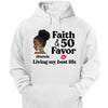 Customized Birthday Queen Faith and Favor Living My Blessed Life, Bling Shirt, Birthday Shirt Women, Birthday shirt