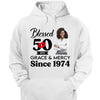 Blessed Grace and Mercy Since 1974 Shirt, Stepping into 50 like a boss, 50th birthday shirt ideas, 50th birthday shirts, 50th birthday shirt ideas for her