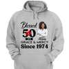 Blessed Grace and Mercy Since 1974 Shirt, Stepping into 50 like a boss, 50th birthday shirt ideas, 50th birthday shirts, 50th birthday shirt ideas for her