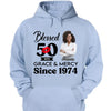 Blessed Grace and Mercy Since 1974 Shirt, Stepping into 50 like a boss, 50th birthday shirt ideas, 50th birthday shirts, 50th birthday shirt ideas for her