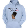 Vintage Customized Hello Fitty Shirt, Custom Birthday Shirt, Stepping Into 50 Like A Boss, 50th Birthday Shirt Ideas, 50th Birthday Shirts, 50th Birthday Shirt Ideas For Her