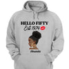 Vintage Customized Hello Fitty Shirt, Custom Birthday Shirt, Stepping Into 50 Like A Boss, 50th Birthday Shirt Ideas, 50th Birthday Shirts, 50th Birthday Shirt Ideas For Her