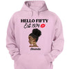 Vintage Customized Hello Fitty Shirt, Custom Birthday Shirt, Stepping Into 50 Like A Boss, 50th Birthday Shirt Ideas, 50th Birthday Shirts, 50th Birthday Shirt Ideas For Her