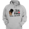 Vintage Customized Hello Fitty Shirt, Custom Birthday Shirt, Stepping Into 50 Like A Boss, 50th Birthday Shirt Ideas, 50th Birthday Shirts, 50th Birthday Shirt Ideas For Her