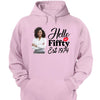 Vintage Customized Hello Fitty Shirt, Custom Birthday Shirt, Stepping Into 50 Like A Boss, 50th Birthday Shirt Ideas, 50th Birthday Shirts, 50th Birthday Shirt Ideas For Her