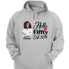 Vintage Customized Hello Fitty Shirt, Custom Birthday Shirt, Stepping Into 50 Like A Boss, 50th Birthday Shirt Ideas, 50th Birthday Shirts, 50th Birthday Shirt Ideas For Her
