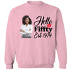Vintage Customized Hello Fitty Shirt, Custom Birthday Shirt, Stepping Into 50 Like A Boss, 50th Birthday Shirt Ideas, 50th Birthday Shirts, 50th Birthday Shirt Ideas For Her