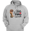 Vintage Customized Hello Fitty Shirt, Custom Birthday Shirt, Stepping Into 50 Like A Boss, 50th Birthday Shirt Ideas, 50th Birthday Shirts, 50th Birthday Shirt Ideas For Her