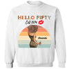 Customized Hello Fitty Shirt, Custom Birthday Shirt, Stepping into 50 Like a Boss, 50th birthday shirt Ideas, 50th Birthday Shirts, 50th Birthday Shirt Ideas For Her