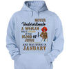 Never Underestimate A Woman Who Is Covered By The Blood Of Jesus And Was Born In Shirt, Birthday Month Shirt, Custom Month of Women Birthday Shirt, 50th birthday shirt