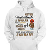 Never Underestimate A Woman Who Is Covered By The Blood Of Jesus And Was Born In Shirt, Birthday Month Shirt, Custom Month of Women Birthday Shirt, 50th birthday shirt