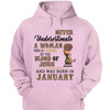 Never Underestimate A Woman Who Is Covered By The Blood Of Jesus And Was Born In Shirt, Birthday Month Shirt, Custom Month of Women Birthday Shirt, 50th birthday shirt