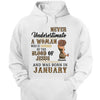 Never Underestimate A Woman Who Is Covered By The Blood Of Jesus And Was Born In Shirt, Birthday Month Shirt, Custom Month of Women Birthday Shirt, 50th birthday shirt