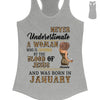 Never Underestimate A Woman Who Is Covered By The Blood Of Jesus And Was Born In Shirt, Birthday Month Shirt, Custom Month of Women Birthday Shirt, 50th birthday shirt