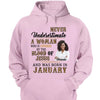 Never Underestimate A Woman Who Is Covered By The Blood Of Jesus And Was Born In Shirt, Birthday Month Shirt, Custom Month of Women Birthday Shirt, 50th birthday shirt