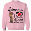 Customized Birthday Queen Stepping Into My 50th Live a Boss shirt, Faith and Favor Living My Blessed Life, Bling Shirt, Birthday Shirt Women, Birthday shirt