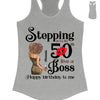 Customized Birthday Queen Stepping Into My 50th Live a Boss shirt, Faith and Favor Living My Blessed Life, Bling Shirt, Birthday Shirt Women, Birthday shirt