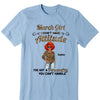 Custom Photo I Don't Have Attitude I've Got A Personality You Can't Handle Shirt, Birthday Month Shirt, Custom Name and Age Birthday Shirt, Custom Birthday Women Shirt