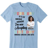 Personalized Custom Birthday Month Shirt, Name and Age Birthday Shirt, Custom Birthday Women Shirt, It's My Birthday Month I'm Now Accepting Birthday Dinners, Luches and Gifts Shirt
