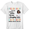 Personalized Custom Birthday Month Shirt, Name and Age Birthday Shirt, Custom Birthday Women Shirt, It's My Birthday Month I'm Now Accepting Birthday Dinners, Luches and Gifts Shirt