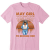 Personalized Custom Birthday Month Shirt, Name and Age Birthday Shirt, Custom Birthday Women Shirt, I Love The Woman I've Become Because I Fought To Become Her Shirt