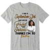 Personalized Custom Birthday Month Shirt, Name and Age Birthday Shirt, Custom Birthday Women Shirt, I May Not Be Perferct But Jesus Thinks I'm To Die For Shirt