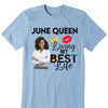 Personalized Birthday Month Shirt, Name and Age Birthday Shirt, Custom Birthday Women Shirt, Living My Best Life Shirt