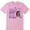 Personalized Birthday Month Shirt, Name and Age Birthday Shirt, Custom Birthday Women Shirt, I Can All Things Though Christ Who Give Me Strengh Shirt
