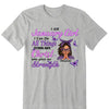Personalized Birthday Month Shirt, Name and Age Birthday Shirt, Custom Birthday Women Shirt, I Can All Things Though Christ Who Give Me Strengh Shirt