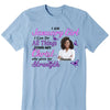 Personalized Birthday Month Shirt, Name and Age Birthday Shirt, Custom Birthday Women Shirt, I Can All Things Though Christ Who Give Me Strengh Shirt