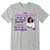 Personalized Birthday Month Shirt, Name and Age Birthday Shirt, Custom Birthday Women Shirt, I Can All Things Though Christ Who Give Me Strengh Shirt