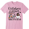 Personalized Birthday Month Shirt, Name and Age Birthday Shirt, Custom Birthday Women Shirt, I May Not Be Perfect But Jesus Think I'm To Die For Shirt