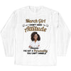 Custom Photo I Don't Have Attitude I've Got A Personality You Can't Handle Shirt, Birthday Month Shirt, Custom Name and Age Birthday Shirt, Custom Birthday Women Shirt