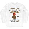 Custom Photo I Don't Have Attitude I've Got A Personality You Can't Handle Shirt, Birthday Month Shirt, Custom Name and Age Birthday Shirt, Custom Birthday Women Shirt