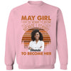 Personalized Custom Birthday Month Shirt, Name and Age Birthday Shirt, Custom Birthday Women Shirt, I Love The Woman I've Become Because I Fought To Become Her Shirt