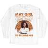 Personalized Custom Birthday Month Shirt, Name and Age Birthday Shirt, Custom Birthday Women Shirt, I Love The Woman I've Become Because I Fought To Become Her Shirt
