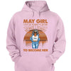Personalized Custom Birthday Month Shirt, Name and Age Birthday Shirt, Custom Birthday Women Shirt, I Love The Woman I've Become Because I Fought To Become Her Shirt