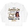 Personalized Custom Birthday Month Shirt, Name and Age Birthday Shirt, Custom Birthday Women Shirt, I May Not Be Perferct But Jesus Thinks I'm To Die For Shirt