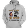 Personalized Birthday Month Shirt, Name and Age Birthday Shirt, Custom Birthday Women Shirt, I Am A Girl Please Don't Try Me Shirt, Try Jesus He's Still Working On Me Shirt