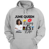 Personalized Birthday Month Shirt, Name and Age Birthday Shirt, Custom Birthday Women Shirt, Living My Best Life Shirt