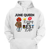 Personalized Birthday Month Shirt, Name and Age Birthday Shirt, Custom Birthday Women Shirt, Living My Best Life Shirt