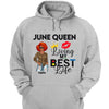 Personalized Birthday Month Shirt, Name and Age Birthday Shirt, Custom Birthday Women Shirt, Living My Best Life Shirt