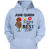 Personalized Birthday Month Shirt, Name and Age Birthday Shirt, Custom Birthday Women Shirt, Living My Best Life Shirt