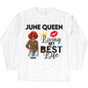 Personalized Birthday Month Shirt, Name and Age Birthday Shirt, Custom Birthday Women Shirt, Living My Best Life Shirt