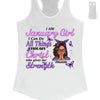 Personalized Birthday Month Shirt, Name and Age Birthday Shirt, Custom Birthday Women Shirt, I Can All Things Though Christ Who Give Me Strengh Shirt